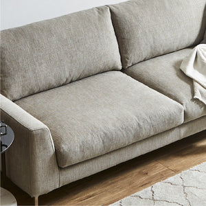 張地は当社オリジナルのファブリック生地を使用。素材や織り方が異なり、手触りの良い上質な生地です。 #A41 カスタード（ファブリックAランク）