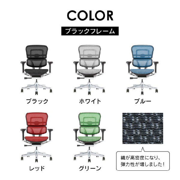エルゴヒューマン プロⅡ ロータイプ #ブラック×ブラック #ウレタンキャスター