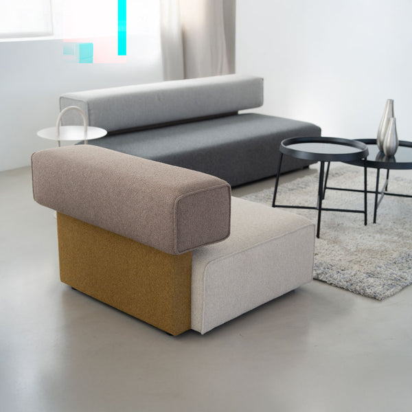 ウィムス 1人掛けソファ 幅90㎝ #グレーミックス