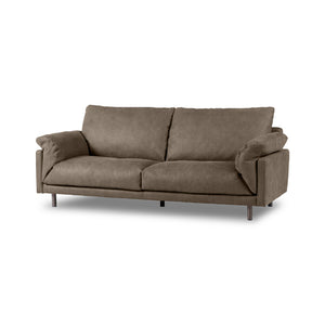 クワトロベリーニ　3人掛けソファ幅200cm #PLT112 ヨーロピアングレー（プライムレザーテックス）