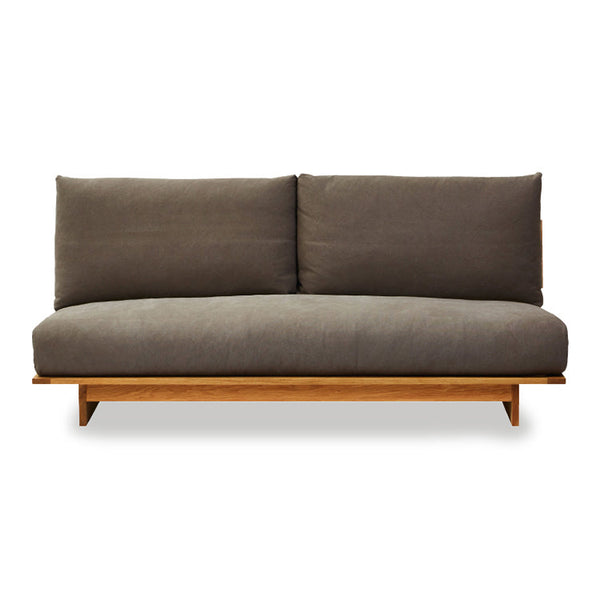 アルジ 3人掛けソファ オーク 背面2分割+座面1分割 #海松茶色