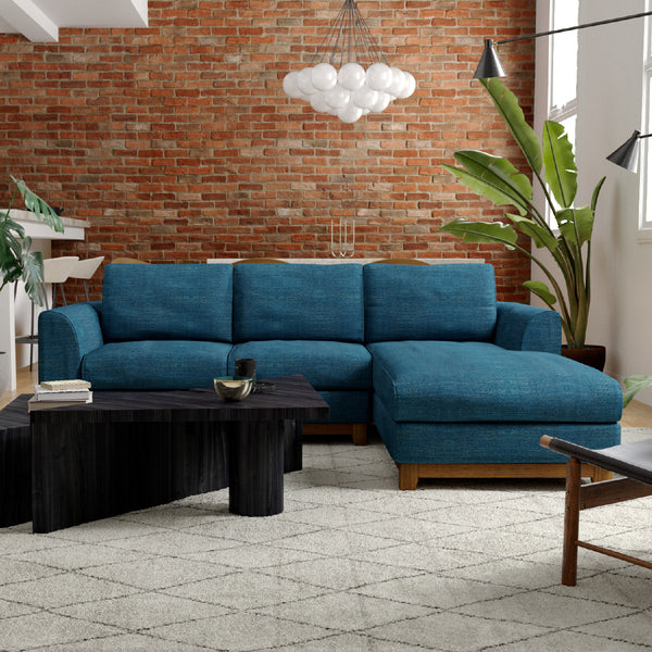 フルカバーリング仕様のファブリックカウチソファ。 #A43 オリーブ（ファブリックAランク）