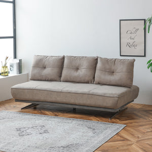 180サイズ／背クッション（ロータイプ）×3 #PLT111 プラチナグレー（プライムレザーテックス） #ロータイプ