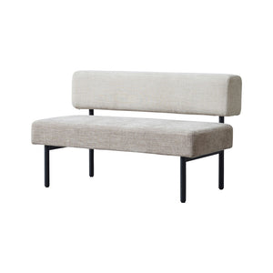 ウィムス ベンチソファ 幅120cm #チャコールグレーミックス