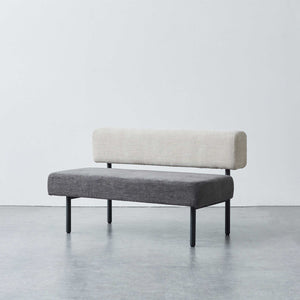 ウィムス ベンチソファ 幅120cm #チャコールグレーミックス