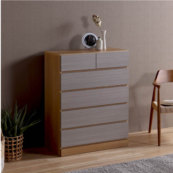 ダンク チェスト #ウォールナット #幅80cm‐5段