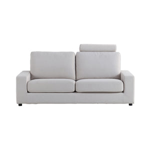 アビー ３人掛けソファ ペット専用ソファ フルカバーリング #ストーンホワイト