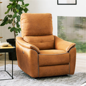 デザイン性、快適性、品質を追求した「バッジオ」。ファーストクラスのような体感を得れる電動ソファ。 #LT03 チャコールブラック（レザーテックス アニリン）