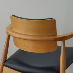 カストロ ダイニングチェア #ブラウン色/合皮ブラック