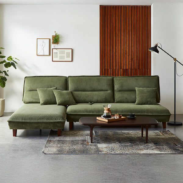 シェーズタイプ+3人掛け※ページはシェーズタイプ単品販売です。 #グリーン