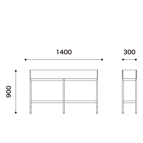 リベット プランターシェルフ #ウォールナット