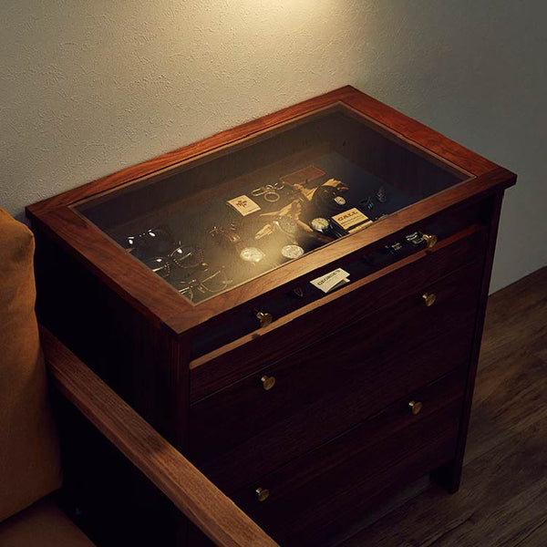 コーニス コレクションチェスト 幅70cm ロータイプ #ウォールナット