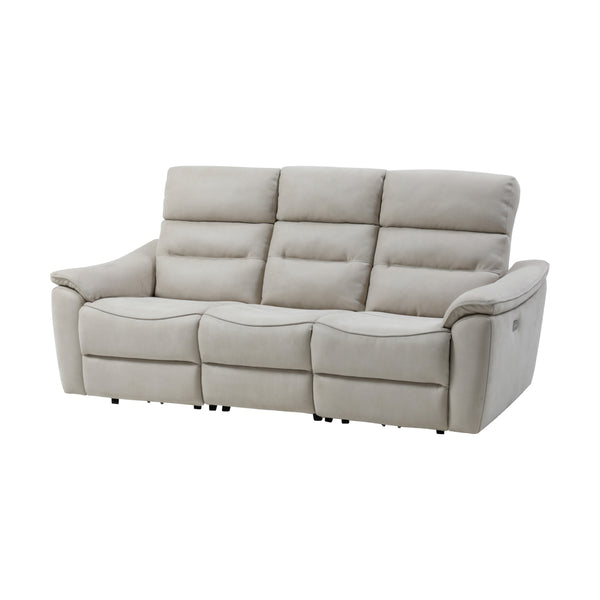 スパーダ　3人掛けソファ　幅190cm #PLT111 プラチナグレー（プライムレザーテックス）