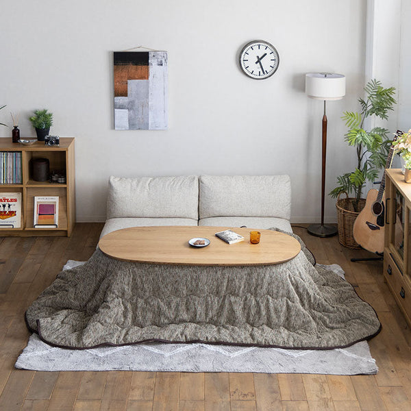 冬はこたつと合わせて使うことが出来ます。 #シュガーベージュ