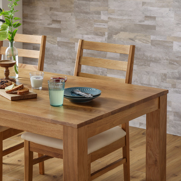 オーズ ダイニング5点ｾｯﾄ(DT幅135㎝/チェア×4脚 座面pvcアイボリー) #Default Title