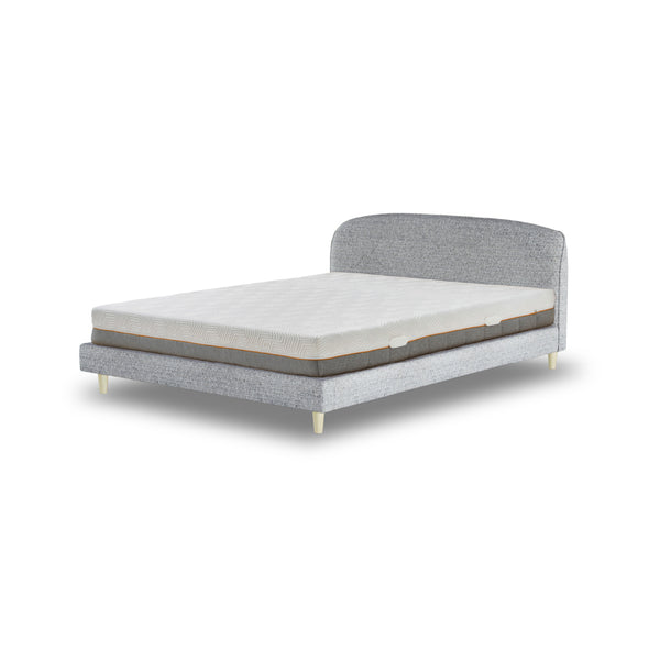 パメラ ベッドフレーム #フロストグレー #シングル