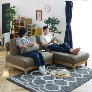 マナー④  ソファ 幅142㎝～200㎝ #キャンバスアイボリー #2人掛け