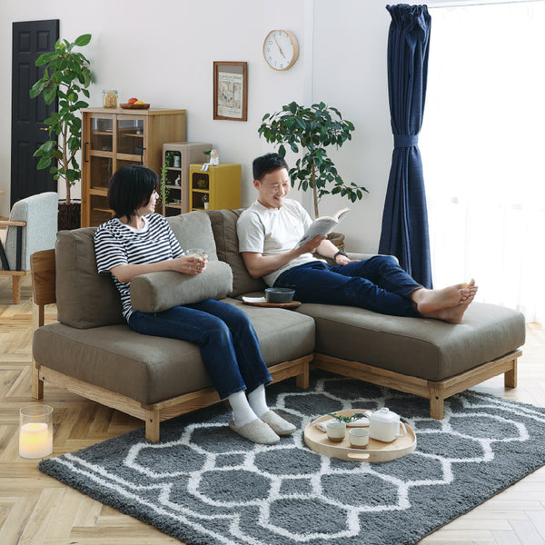 マナー④  ソファ 幅142㎝～200㎝ #キャンバスアイボリー #2人掛け