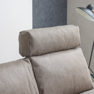 イタリアモダンなデザインのコスターナシリーズ「3P/カウチ」専用ヘッドレスト。 #PLT111 プラチナグレー（プライムレザーテックス）