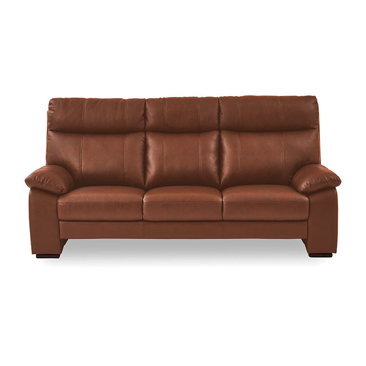 ケネス 3人掛けソファ 本革 合成皮革 幅196㎝