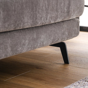 エレーナ ２人掛けソファ 幅164cm カバーリング お掃除ロボット対応 ファブリック #チャコール