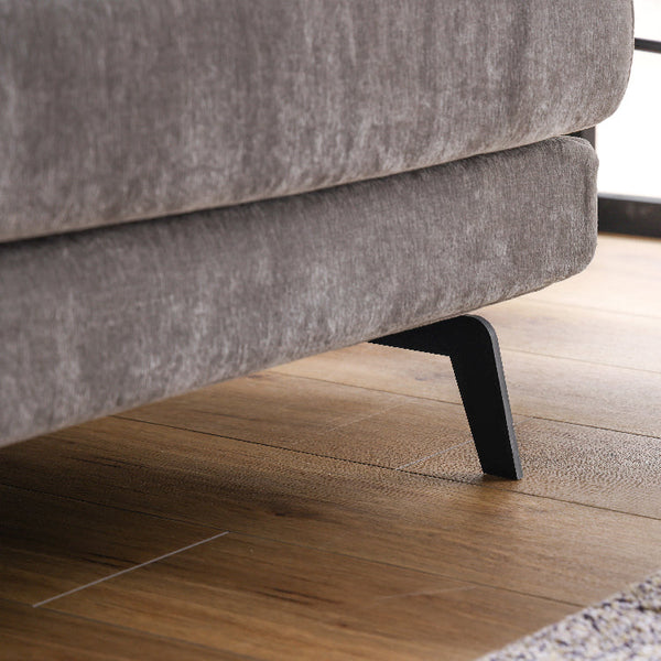 エレーナ ２人掛けソファ 幅164cm カバーリング お掃除ロボット対応 ファブリック #チャコール