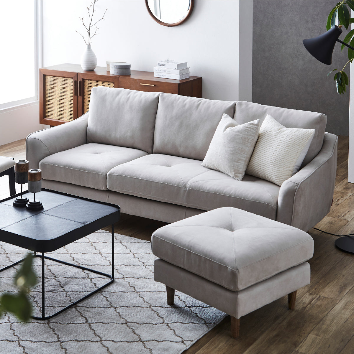 カローレ カウチソファ 幅202cm ｜RELAX FORM®（リラックスフォーム