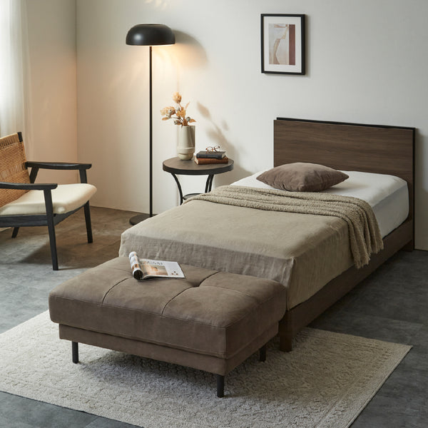 クレノ ベッドフレーム #アンバーブラウン #セミダブル