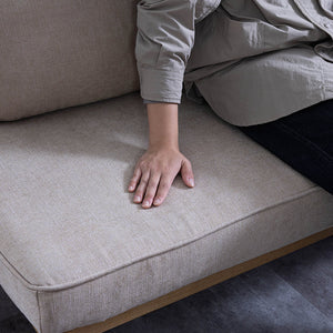 モーク 2.5人掛けソファ 幅180cm 組み合わせ ベース #サンドベージュ