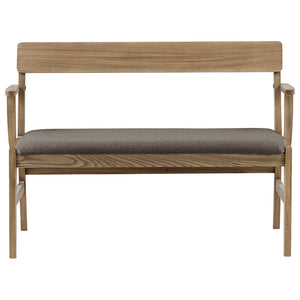 座面にはモコモコとしたブークレ調の生地を採用しています。 #サンドベージュ