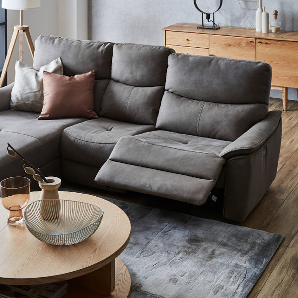 日常に贅沢を与える電動ソファ「エルドラド」 #LT01 キャメル（レザーテックス アニリン）