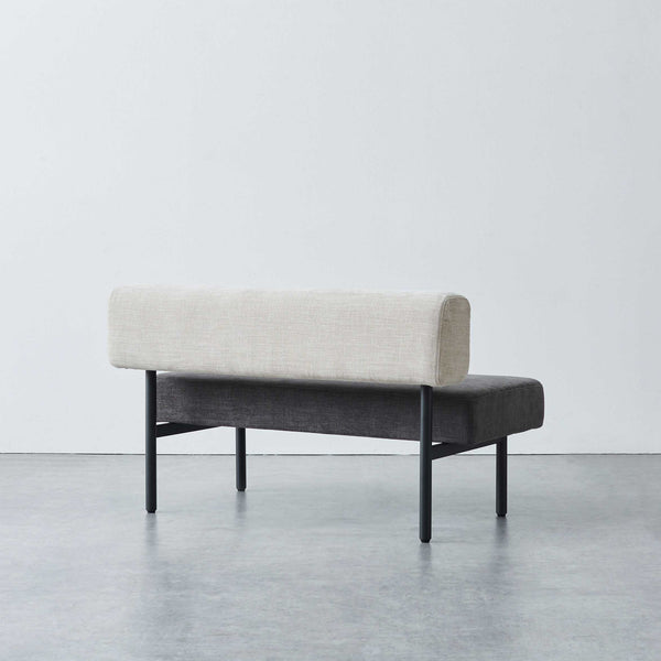 ウィムス ベンチソファ 幅120cm #チャコールグレーミックス