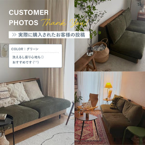 アリシア 3人掛けソファ 幅180cm #ストーンホワイト【ペットフレンドリー生地】