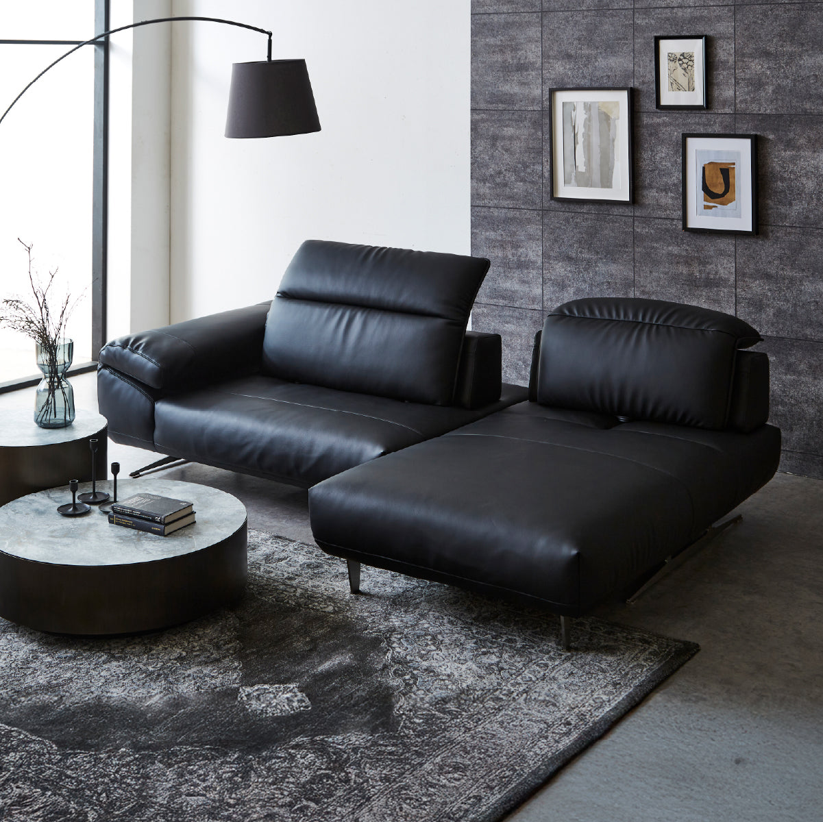 ソファ ソファー2 COMPLEX HEATH TWO SEAT SOFA / PIANO LEATHER / コンプレックス