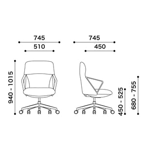 ルーネア オフィスチェア #ブラック