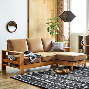 PLT109ミルキーベージュ #LT03 チャコールブラック（レザーテックス アニリン）