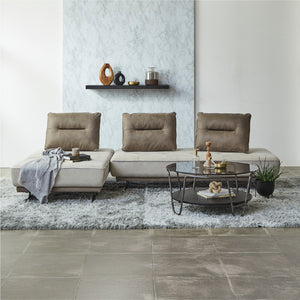 アベンタシリーズで組み合わせることで、お部屋にぴったりのソファにカスタマイズ可能。 #PLT101 ブルースター（プライムレザーテックス）