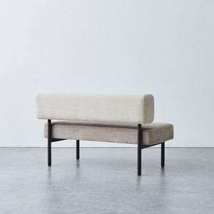 ウィムス ベンチソファ 幅120cm #チャコールグレーミックス
