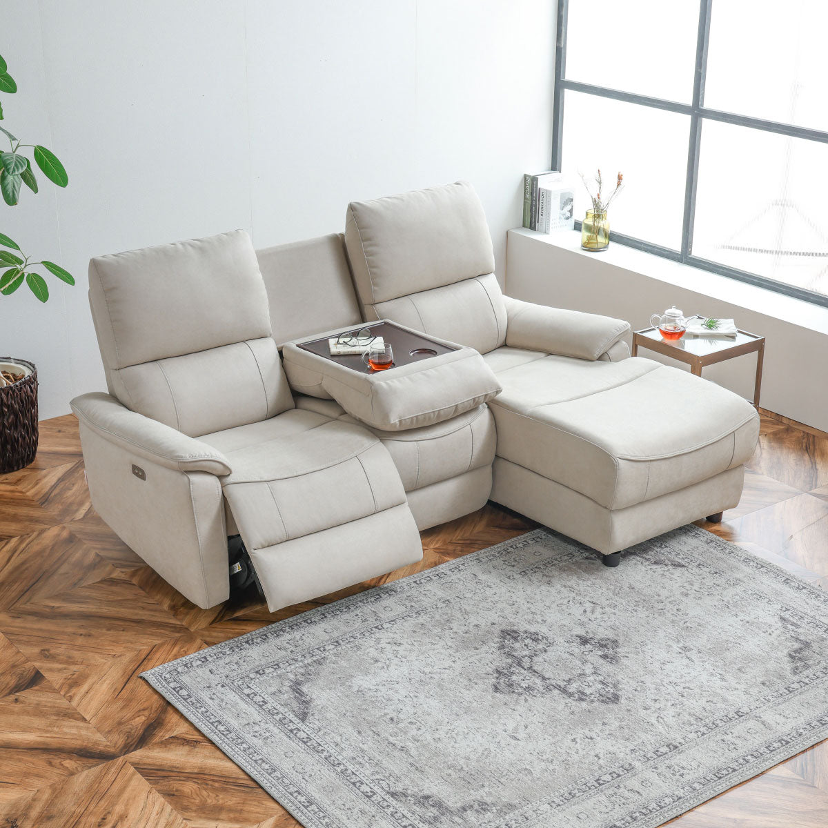 ジャグ 左電動カウチソファ 幅195cm ｜関家具公式通販サイト