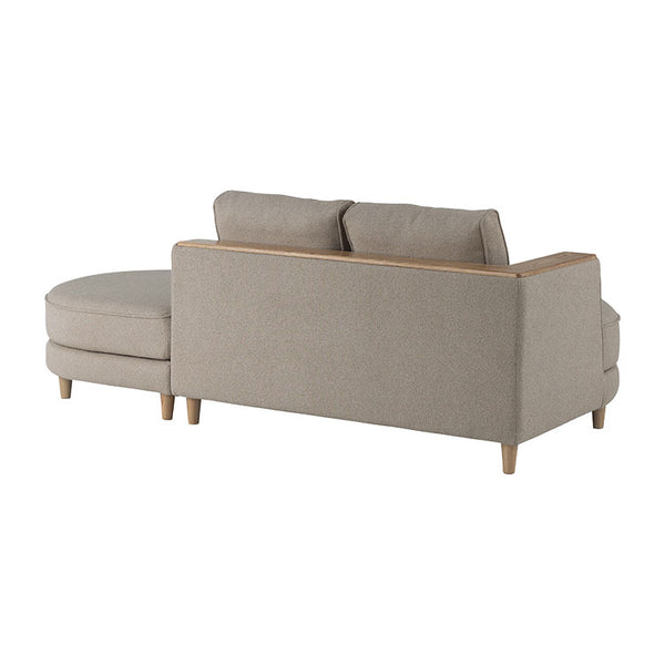 ペトル  カウチソファ #サンドベージュ #右カウチ