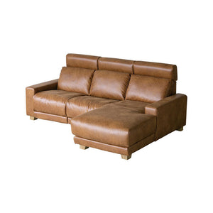 ハーデス ソファ 左カウチ オーカーブラウン（スーパーレザーテックス） #Default Title