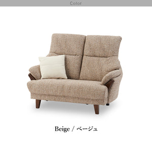 テノール 2人掛けソファ 幅126㎝ #ベージュ