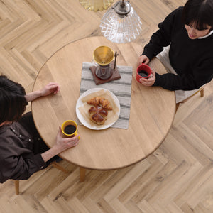 Logieシリーズ：ダイニングテーブル丸90cm #高さ40cm