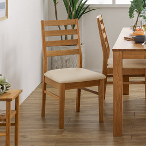 オーズ ダイニング5点ｾｯﾄ(DT幅135㎝/チェア×4脚 座面pvcアイボリー) #Default Title