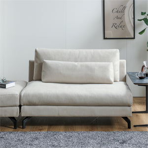 エレガントな雰囲気のソファに細身でスタイリッシュな脚をプラス。　※画像は1.5人掛け #PLT111 プラチナグレー（プライムレザーテックス）