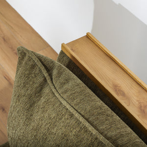 アリシア 1.5人掛けソファ お掃除ロボット対応 カバーリング #グリーン