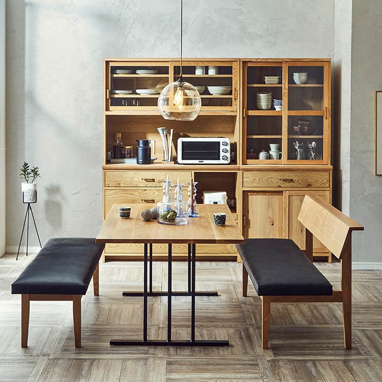 レイキⅡ リビングダイニングベンチ 肘あり