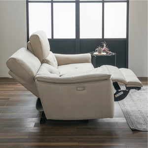 リクライニング角度が最大145度まで倒れるので、ゆったりとお寛ぎいただけます。 #LT01 キャメル（レザーテックス アニリン）