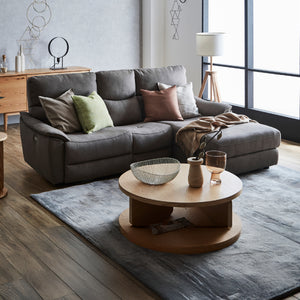 エルドラド　左カウチ #LT01 キャメル（レザーテックス アニリン）