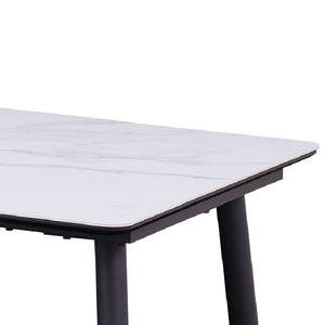 ネスト ダイニング5点セット 幅140cm #天板：ホワイト チェア：キャメル